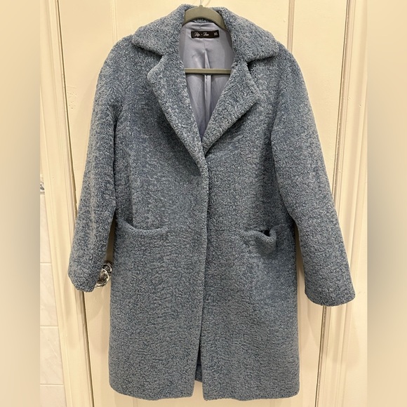 Cozy Sherpa blue coat - Picture 5 of 5